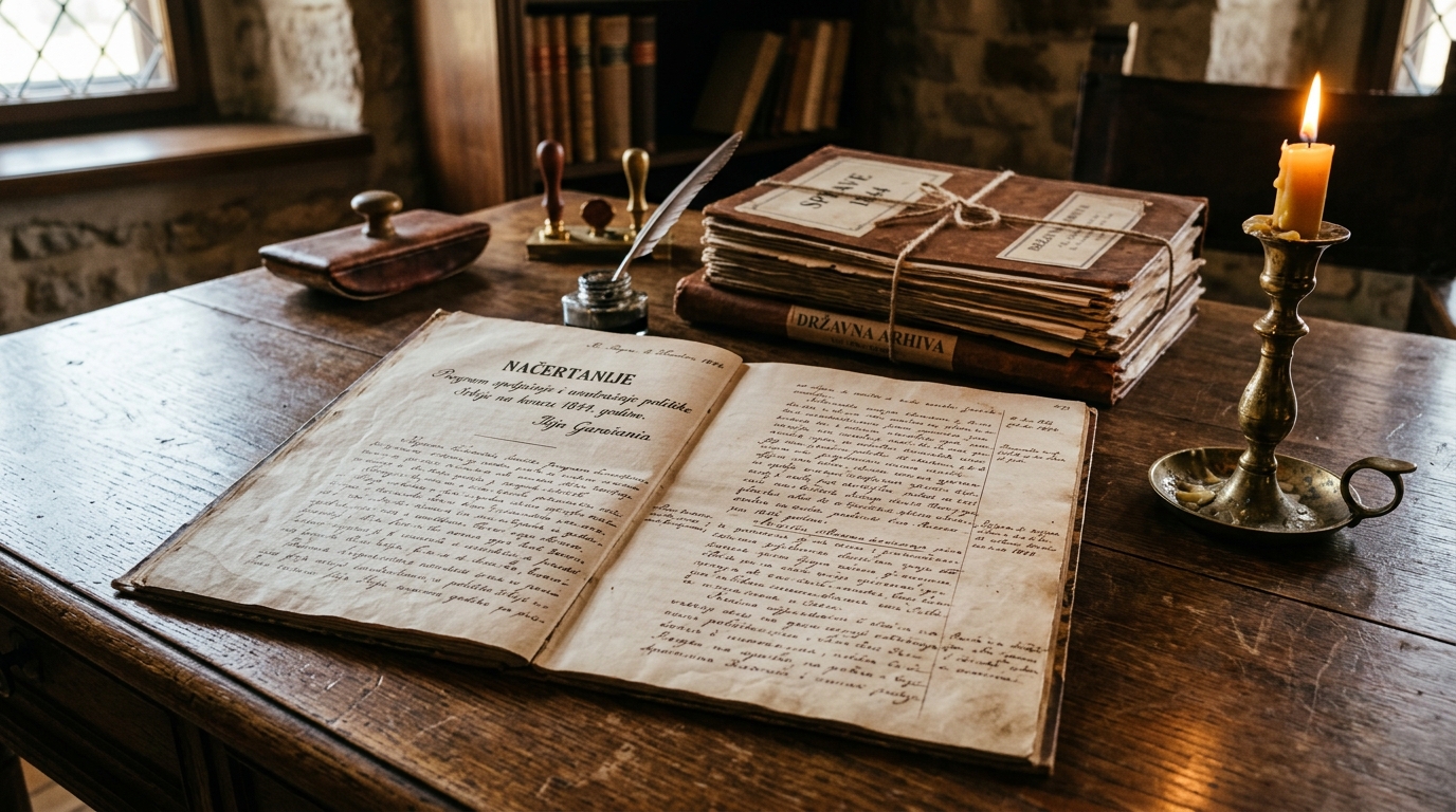 Načertanije Ilije Garašanina iz 1844. godine: Prvi sveobuhvatni srpski spoljnopolitički program